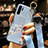Handyhülle Silikon Hülle Gummi Schutzhülle Blumen K04 für Huawei P30 Pro Hellblau