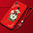 Handyhülle Silikon Hülle Gummi Schutzhülle Blumen S01 für Huawei Honor 10 Lite Rot