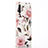 Handyhülle Silikon Hülle Gummi Schutzhülle Blumen S02 für Samsung Galaxy Note 10 Plus Rosa