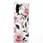 Handyhülle Silikon Hülle Gummi Schutzhülle Blumen S03 für Samsung Galaxy Note 10 5G Rosa