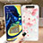 Handyhülle Silikon Hülle Gummi Schutzhülle Blumen S04 für Samsung Galaxy A80
