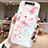 Handyhülle Silikon Hülle Gummi Schutzhülle Blumen S04 für Samsung Galaxy A80 Pink