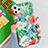 Handyhülle Silikon Hülle Gummi Schutzhülle Blumen S06 für Apple iPhone 11 Pro Grün