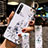 Handyhülle Silikon Hülle Gummi Schutzhülle Flexible Blumen für Realme X50 5G Weiß