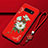 Handyhülle Silikon Hülle Gummi Schutzhülle Flexible Blumen für Samsung Galaxy S10e Rot