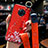 Handyhülle Silikon Hülle Gummi Schutzhülle Flexible Blumen für Vivo Nex 3S Rot