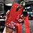 Handyhülle Silikon Hülle Gummi Schutzhülle Flexible Blumen für Xiaomi Redmi 9