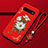 Handyhülle Silikon Hülle Gummi Schutzhülle Flexible Blumen K01 für Samsung Galaxy S10 Rot