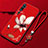 Handyhülle Silikon Hülle Gummi Schutzhülle Flexible Blumen S01 für Xiaomi Mi Note 10 Fuchsie