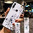 Handyhülle Silikon Hülle Gummi Schutzhülle Flexible Blumen S02 für Huawei Enjoy 10 Plus Weiß