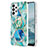 Handyhülle Silikon Hülle Gummi Schutzhülle Flexible Modisch Muster mit Fingerring Ständer Y01B für Samsung Galaxy A23 5G