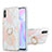 Handyhülle Silikon Hülle Gummi Schutzhülle Flexible Modisch Muster mit Fingerring Ständer Y01B für Xiaomi Redmi 9AT Rosa