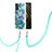 Handyhülle Silikon Hülle Gummi Schutzhülle Flexible Modisch Muster mit Schlüsselband Lanyard Y01B für Xiaomi Poco M3 Nachtgrün