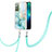 Handyhülle Silikon Hülle Gummi Schutzhülle Flexible Modisch Muster mit Schlüsselband Lanyard Y05B für Samsung Galaxy Note 20 5G