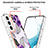 Handyhülle Silikon Hülle Gummi Schutzhülle Flexible Modisch Muster S01 für Samsung Galaxy S21 FE 5G