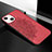 Handyhülle Silikon Hülle Gummi Schutzhülle Flexible Modisch Muster S05 für Apple iPhone 14 Plus Rot