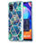 Handyhülle Silikon Hülle Gummi Schutzhülle Flexible Modisch Muster Y01B für Samsung Galaxy A31 Nachtgrün