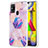 Handyhülle Silikon Hülle Gummi Schutzhülle Flexible Modisch Muster Y01B für Samsung Galaxy M31 Helles Lila