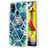 Handyhülle Silikon Hülle Gummi Schutzhülle Flexible Modisch Muster Y01B für Samsung Galaxy M31 Nachtgrün