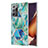 Handyhülle Silikon Hülle Gummi Schutzhülle Flexible Modisch Muster Y01B für Samsung Galaxy Note 20 Ultra 5G Grün