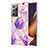 Handyhülle Silikon Hülle Gummi Schutzhülle Flexible Modisch Muster Y01B für Samsung Galaxy Note 20 Ultra 5G Helles Lila