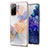 Handyhülle Silikon Hülle Gummi Schutzhülle Flexible Modisch Muster Y03B für Samsung Galaxy S20 Lite 5G Helles Lila