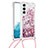 Handyhülle Silikon Hülle Gummi Schutzhülle Flexible Modisch Muster Y03B für Samsung Galaxy S22 Plus 5G Rosegold