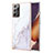 Handyhülle Silikon Hülle Gummi Schutzhülle Flexible Modisch Muster Y05B für Samsung Galaxy Note 20 Ultra 5G Weiß