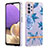 Handyhülle Silikon Hülle Gummi Schutzhülle Flexible Modisch Muster Y06B für Samsung Galaxy A23 5G Blau
