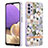 Handyhülle Silikon Hülle Gummi Schutzhülle Flexible Modisch Muster Y06B für Samsung Galaxy A23 5G Weiß