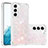 Handyhülle Silikon Hülle Gummi Schutzhülle Flexible Modisch Muster Y06B für Samsung Galaxy S21 5G Rosa