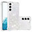 Handyhülle Silikon Hülle Gummi Schutzhülle Flexible Modisch Muster Y06B für Samsung Galaxy S21 5G Weiß