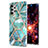 Handyhülle Silikon Hülle Gummi Schutzhülle Flexible Modisch Muster Y07B für Samsung Galaxy M32 5G Grün