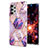 Handyhülle Silikon Hülle Gummi Schutzhülle Flexible Modisch Muster Y07B für Samsung Galaxy M32 5G Helles Lila