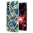 Handyhülle Silikon Hülle Gummi Schutzhülle Flexible Modisch Muster Y07B für Samsung Galaxy M32 5G Nachtgrün