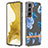 Handyhülle Silikon Hülle Gummi Schutzhülle Flexible Modisch Muster Y12B für Samsung Galaxy S21 5G Blau
