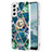 Handyhülle Silikon Hülle Gummi Schutzhülle Flexible Modisch Muster Y13B für Samsung Galaxy S21 5G Königs Blau