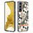 Handyhülle Silikon Hülle Gummi Schutzhülle Flexible Modisch Muster Y17B für Samsung Galaxy S21 Plus 5G Weiß