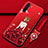 Handyhülle Silikon Hülle Gummi Schutzhülle Flexible Motiv Kleid Mädchen für Oppo A91 Rot