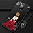 Handyhülle Silikon Hülle Gummi Schutzhülle Flexible Motiv Kleid Mädchen für Xiaomi Redmi 10X Pro 5G Rot und Schwarz