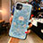 Handyhülle Silikon Hülle Gummi Schutzhülle Modisch Muster H05 für Apple iPhone 11 Hellblau