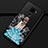 Handyhülle Silikon Hülle Gummi Schutzhülle Motiv Kleid Mädchen für Huawei Mate 30 Lite Blau und Schwarz