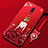 Handyhülle Silikon Hülle Gummi Schutzhülle Motiv Kleid Mädchen für Oppo Reno Z Rot