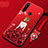Handyhülle Silikon Hülle Gummi Schutzhülle Motiv Kleid Mädchen für Xiaomi Redmi Note 8 Rot