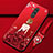 Handyhülle Silikon Hülle Gummi Schutzhülle Motiv Kleid Mädchen H01 für Huawei Mate 20 Lite Rot