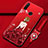 Handyhülle Silikon Hülle Gummi Schutzhülle Motiv Kleid Mädchen K01 für Huawei Nova 4e Rot