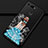 Handyhülle Silikon Hülle Gummi Schutzhülle Motiv Kleid Mädchen K02 für Huawei Honor V20 Blau und Schwarz