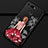 Handyhülle Silikon Hülle Gummi Schutzhülle Motiv Kleid Mädchen K02 für Huawei Honor V20 Rot und Schwarz