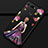 Handyhülle Silikon Hülle Gummi Schutzhülle Motiv Kleid Mädchen K02 für Huawei Honor V20 Violett und Schwarz
