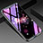 Handyhülle Silikon Hülle Rahmen Schutzhülle Spiegel Blumen für Oppo Find X Violett